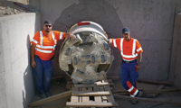 A 48 inch Motorized SBU breaks through in August 2011
