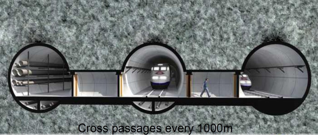 Cross section of concept sub-sea tunnel