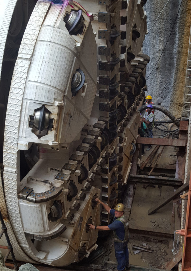 Assembly of Slurry TBM for Mumbai Metro