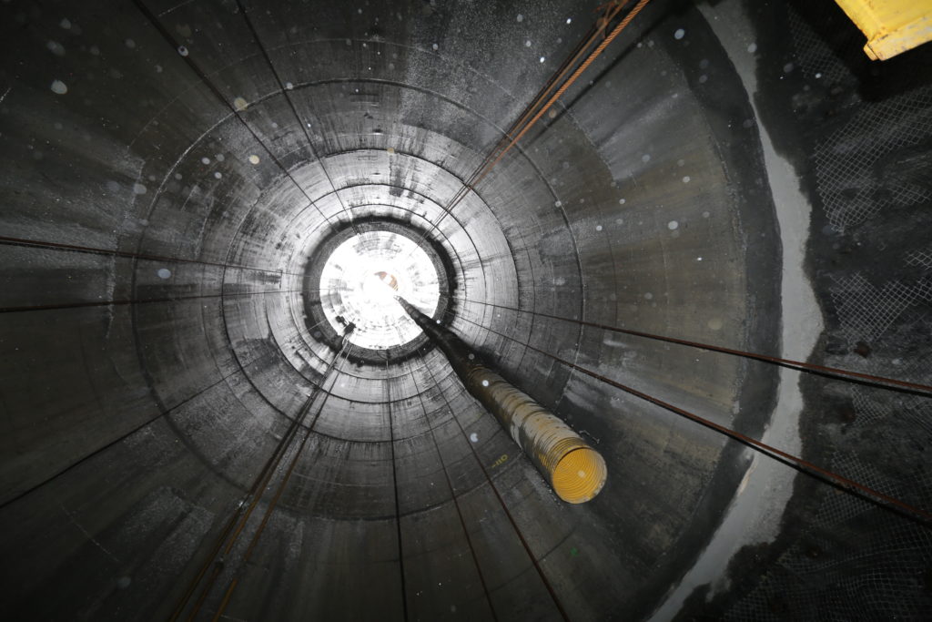 TBM launch shaft at Delaware Aqueduct repair